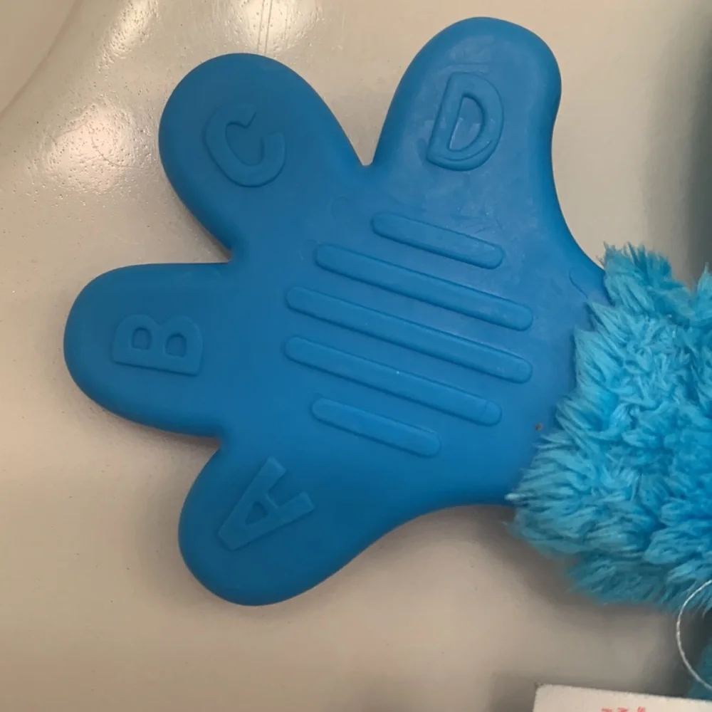 Sesame Street Blue Cookie Monster Plush Baby Teether